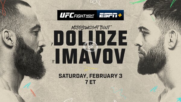 Watch UFC Fight Night: Dolidze vs Imavov 2/3/24