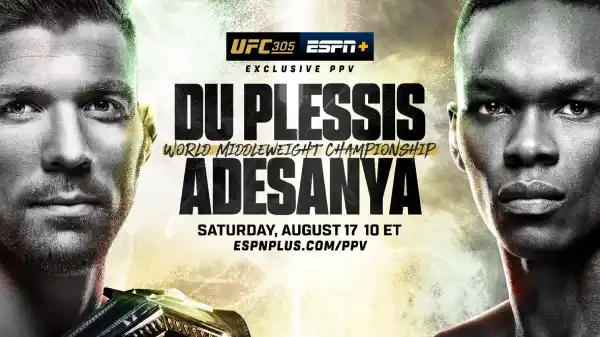 Watch UFC 305: du Plessis vs Adesanya PPV 8/17/24